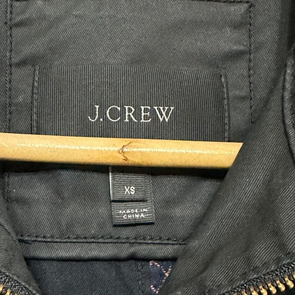 J.Crew Womens Downtown‎ Field Jacket Size XS Coated Cotton City Trench Travel